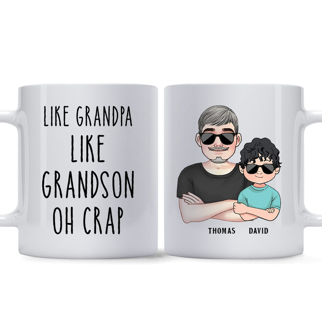Wie der Vater, so der Sohn – Geschenk für Papa, Vater, Sohn – Personalisierte Tasse