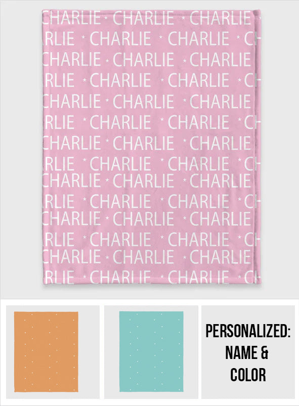 Individuelles Hunde-Namensmuster – personalisierte Hundedecke