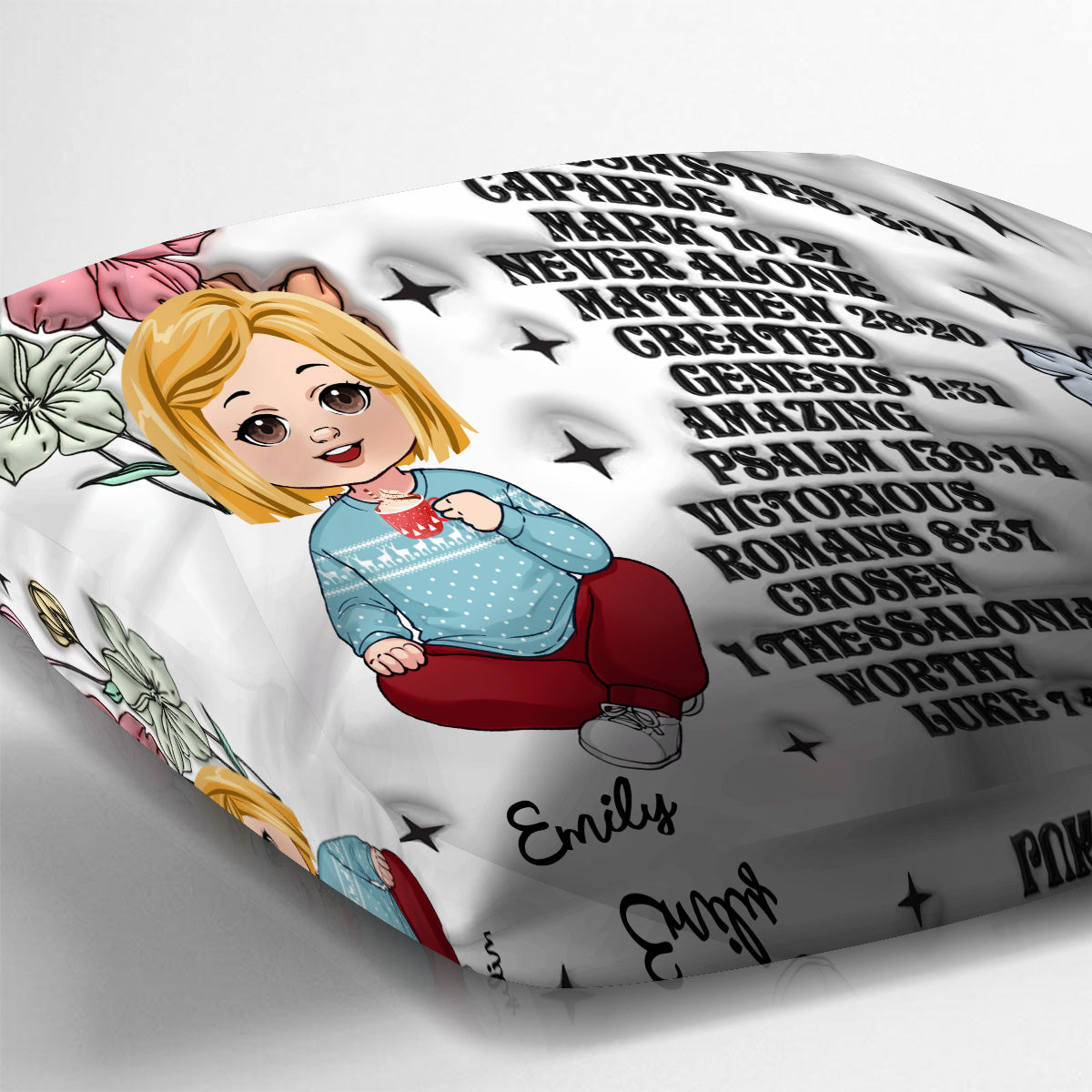 Gott sagt, du bist es – Personalisiertes Kinderkissen