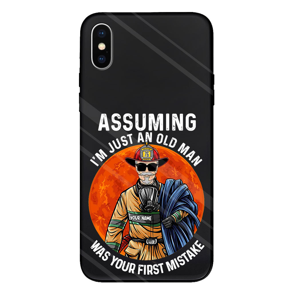 Your Mistake - Personalized Firefighter Clear Phone Case