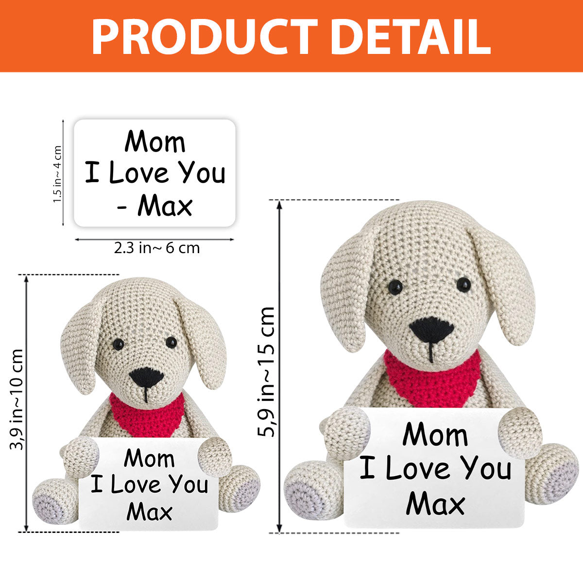 Gehäkelte Haustiere nach Foto – Geschenk für Hundeliebhaber – Personalisierte, handgestrickte Figur