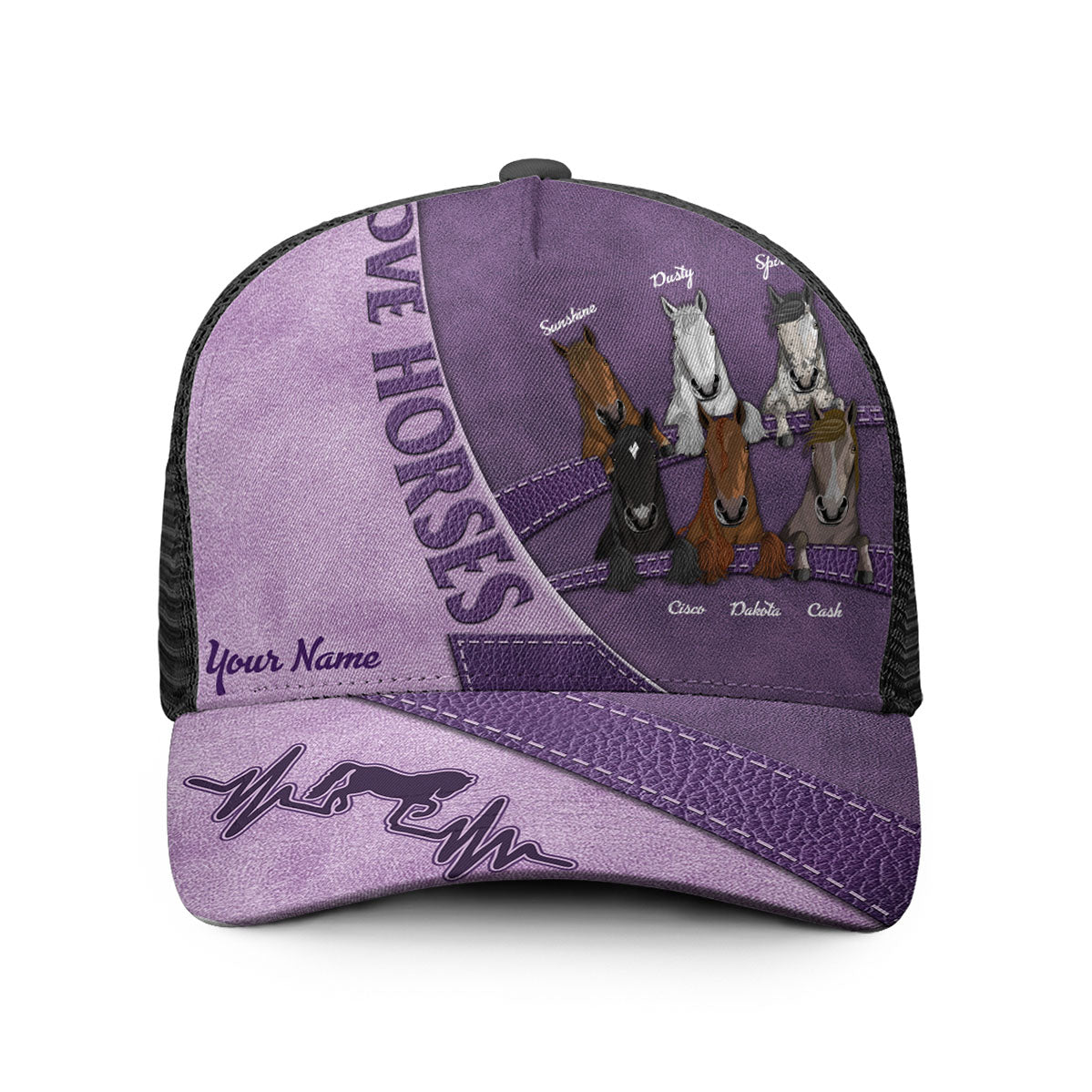 Liebe Pferde – Personalisierte Truckerkappe mit Pferdemotiv