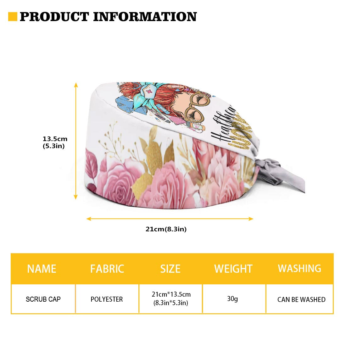 Nurse Life – Personalisierte OP-Haube für Pflegekräfte