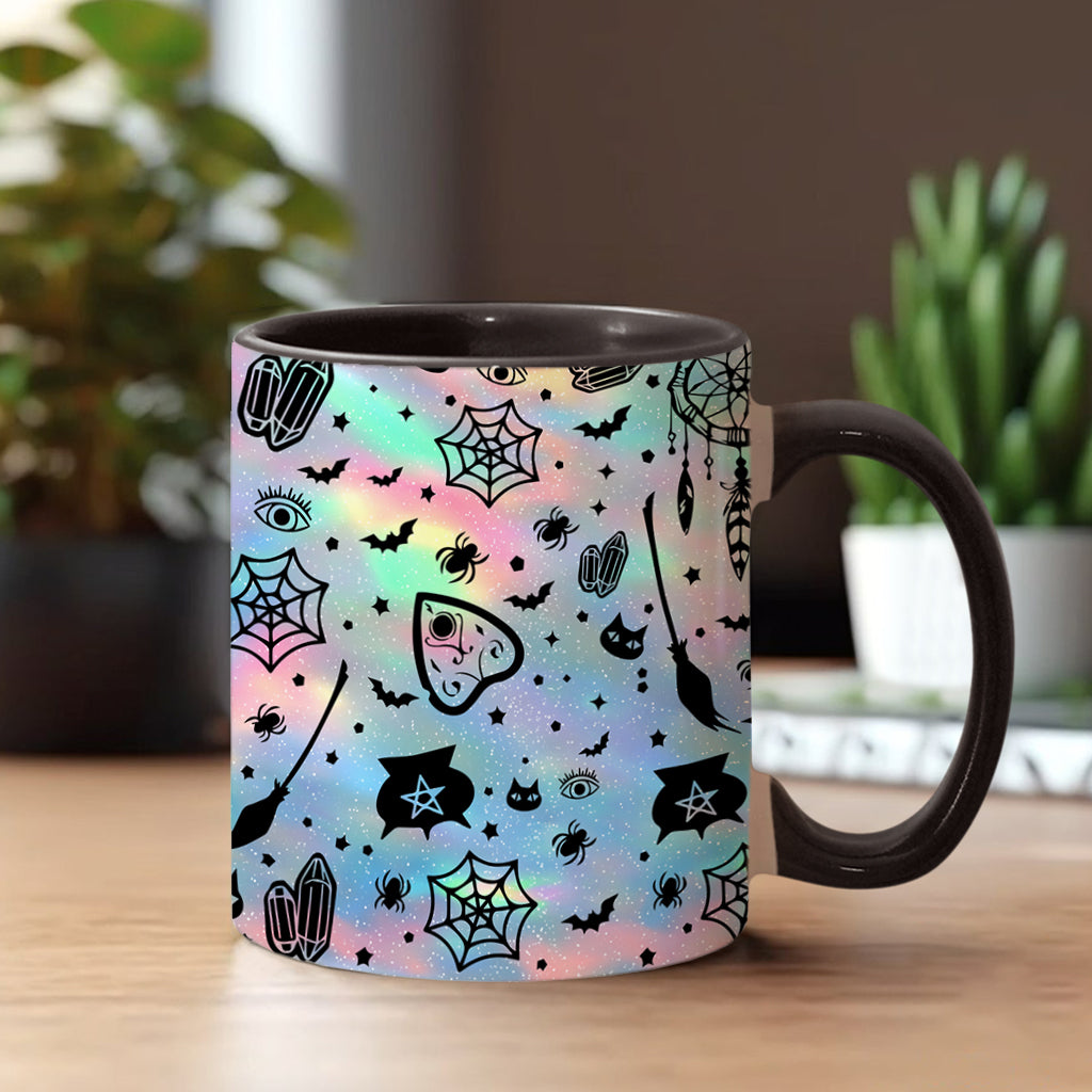 Leg dich nicht mit meiner Energie an – Personalisierte Tasse mit Hexenmotiv