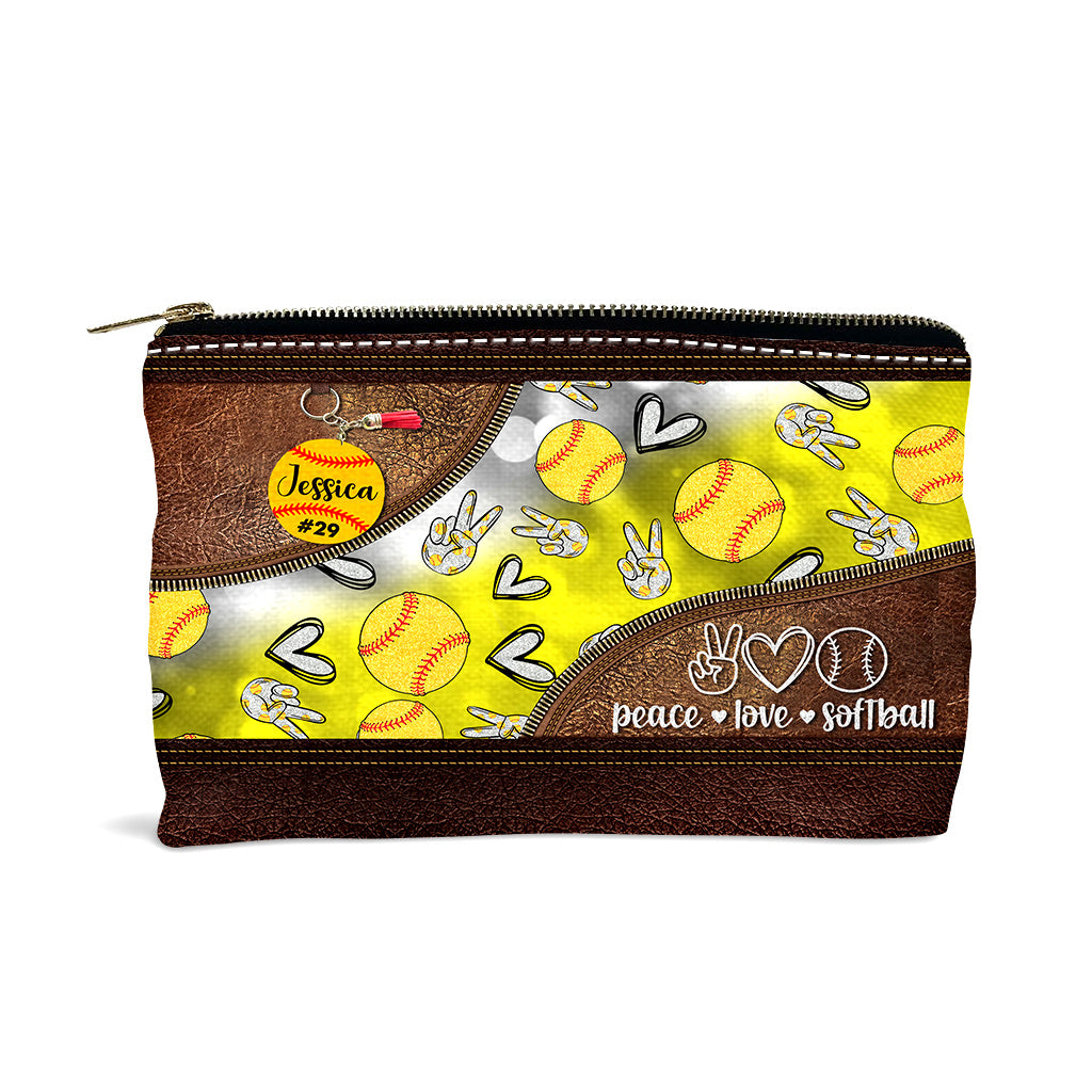 Peace Love Softball – Personalisierte Softballtasche