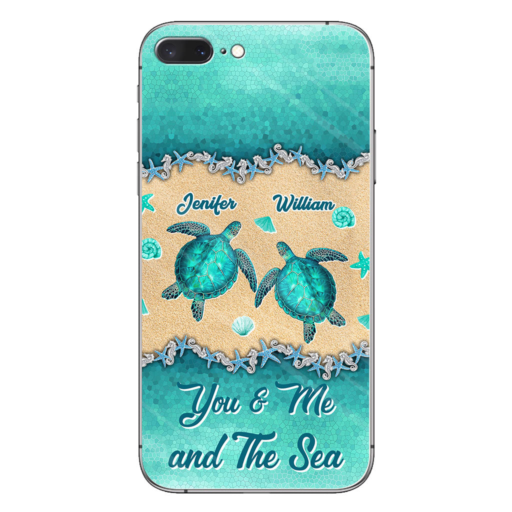 Salty Lil' Beach - Personalized Turtle Phone Case