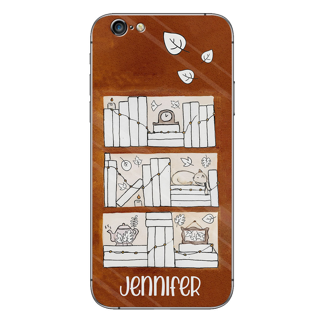 Lesetracker für vier Jahreszeiten – Personalisierte Buch-Handyhülle