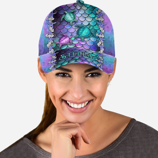 Legende des blauen Ozeans – Personalisierte Turtle Classic Kappe