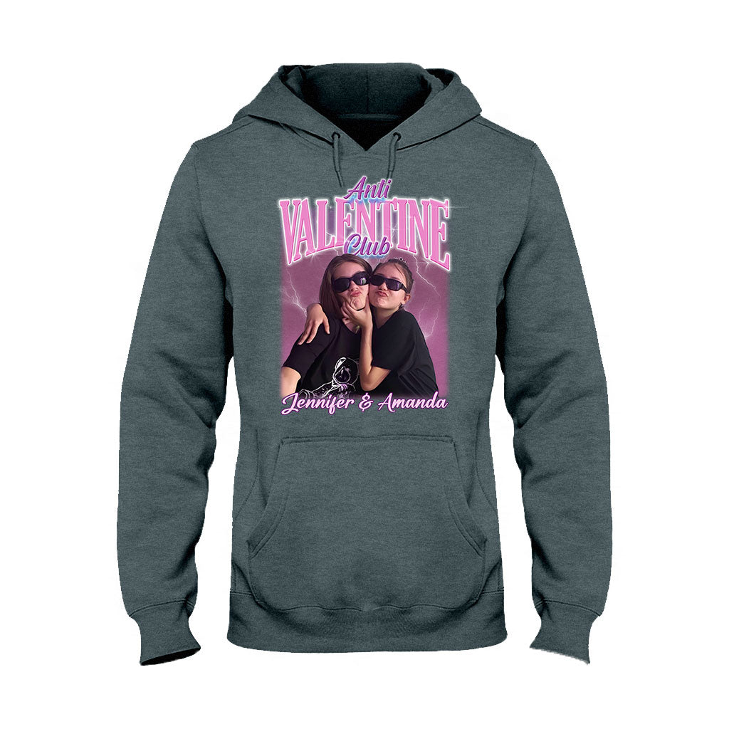 Anti-Valentinstag-Club – Personalisiertes Bestie-T-Shirt und Hoodie
