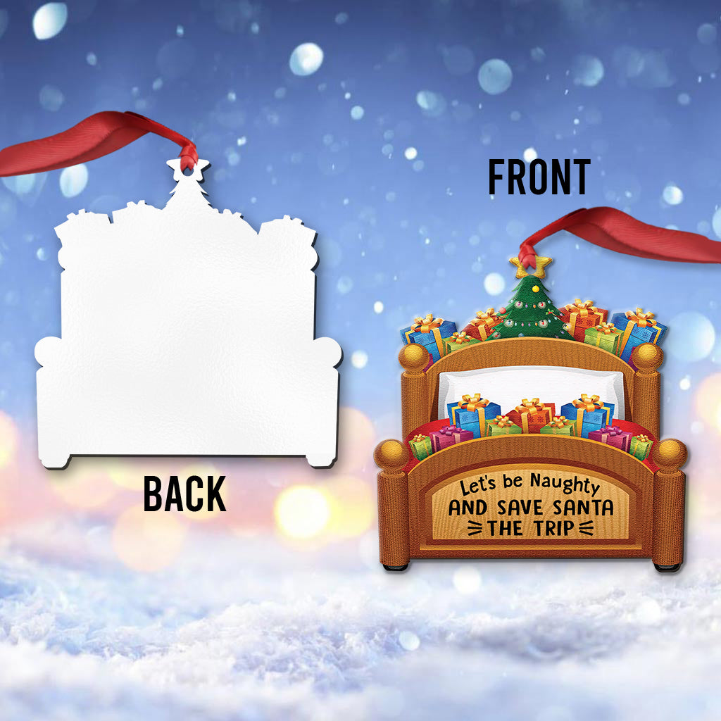 Lasst uns frech sein – personalisierter Pärchen-Weihnachtsbaumschmuck