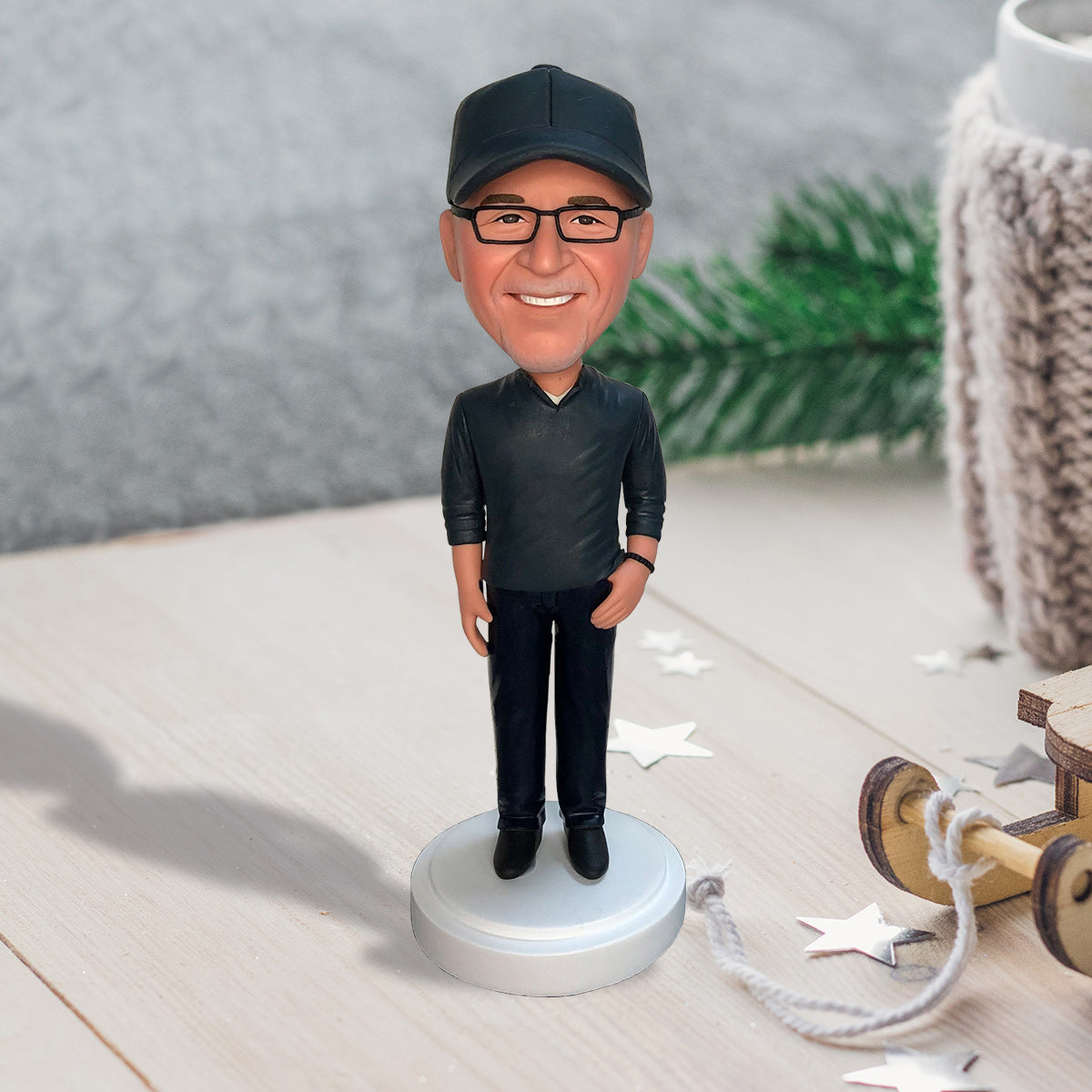 Mein Opa – Geschenk für Opa – Personalisierte Wackelkopffigur