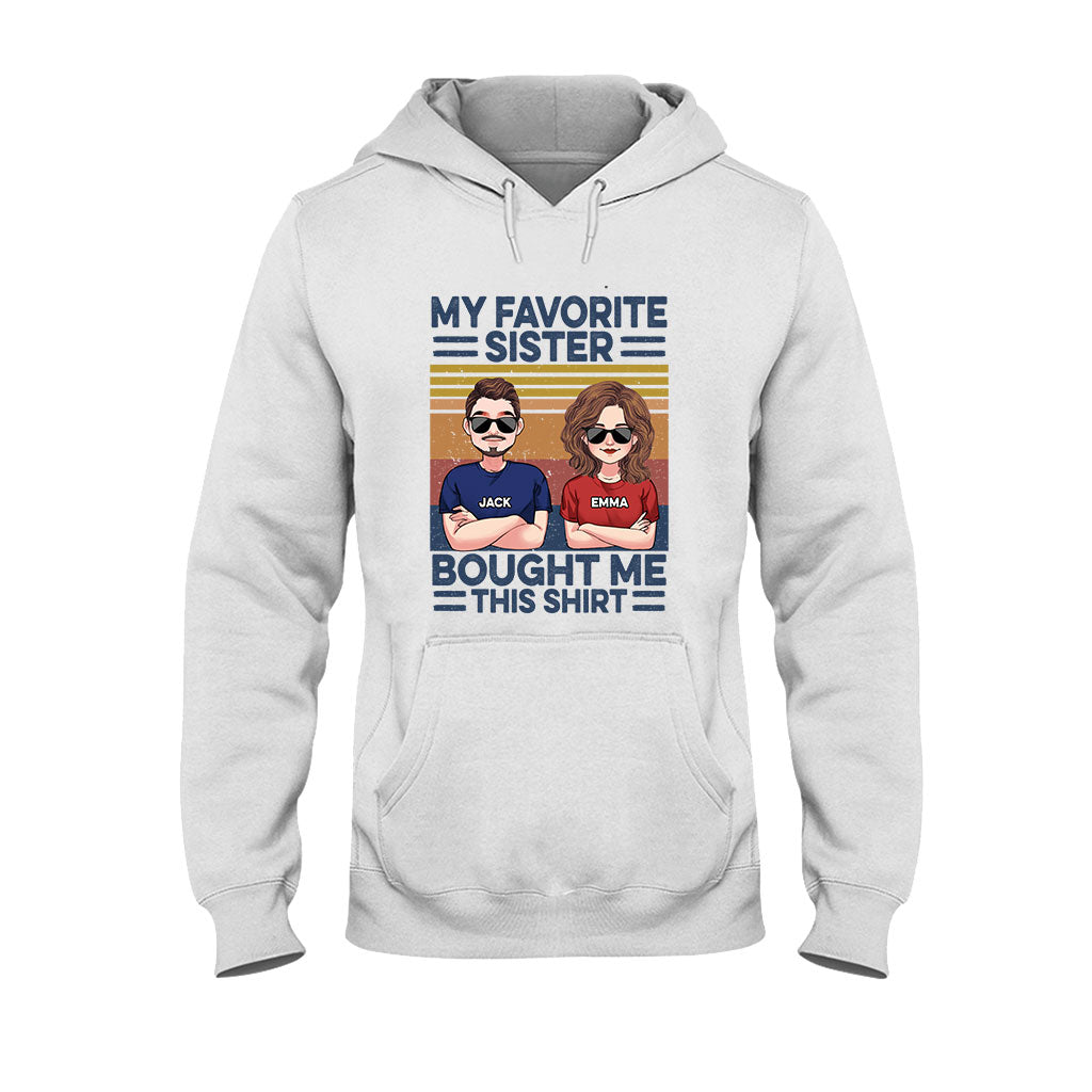 Lieblingsschwester – Personalisiertes Geschwister-T-Shirt & Hoodie