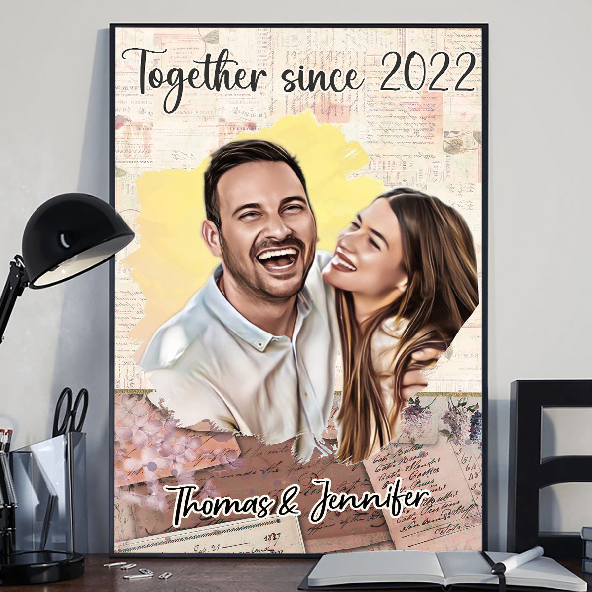 Together Since - Personalized Couple Canvas And Poster