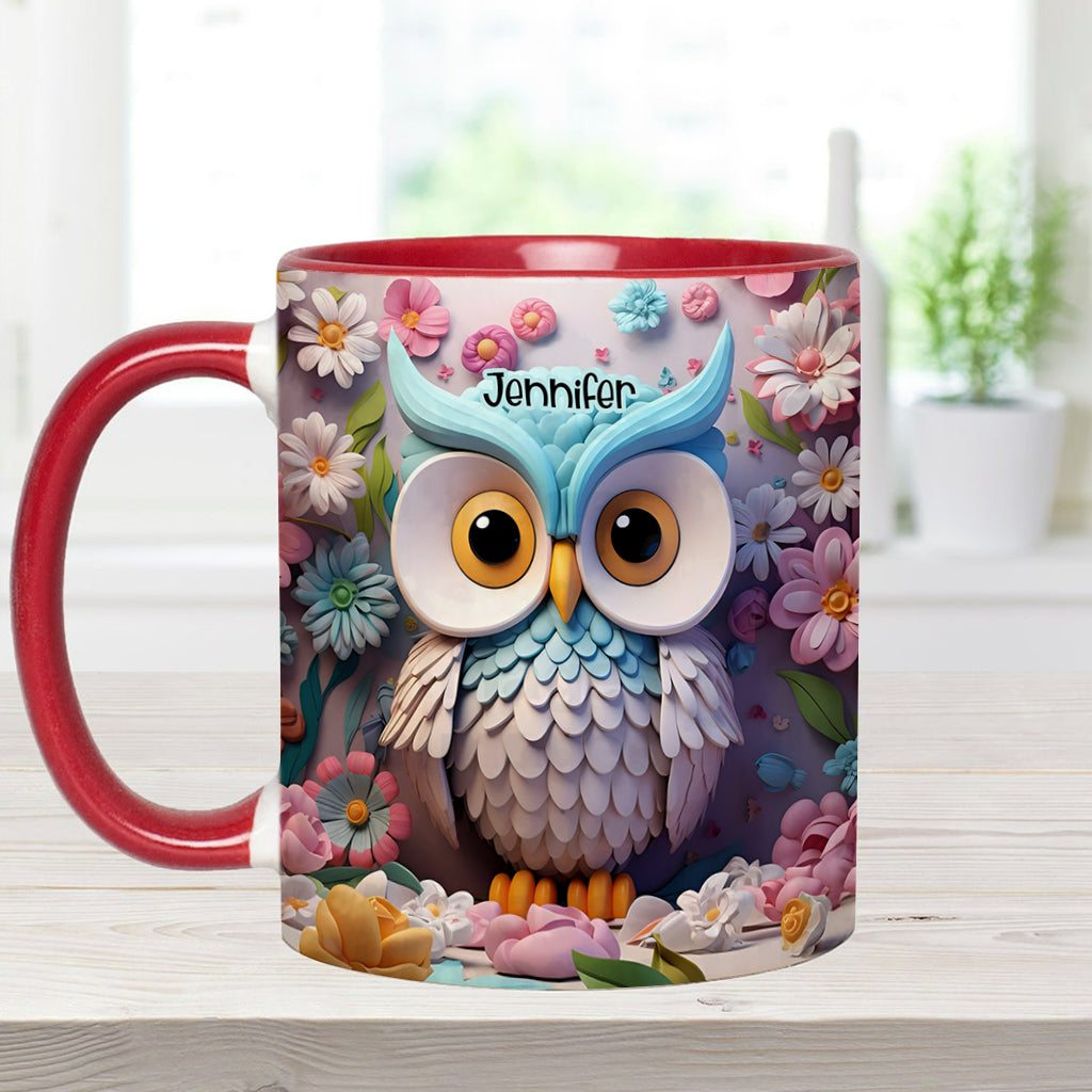 Coole Eule – Personalisierte Tasse mit Eulenmotiv