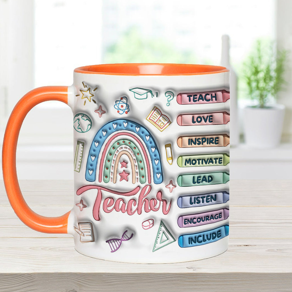 Vielen Dank, dass Sie ein so toller Lehrer sind! - Personalisierte Tasse mit Lehrer-Akzent