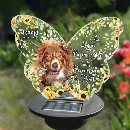 Wenn Liebe dich hätte retten können – Personalisierte Solar-Gartenleuchte für Hunde