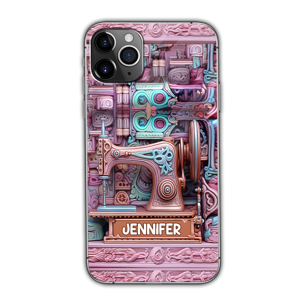 Nähbegeisterung – Personalisierte Handyhülle zum Thema Nähen