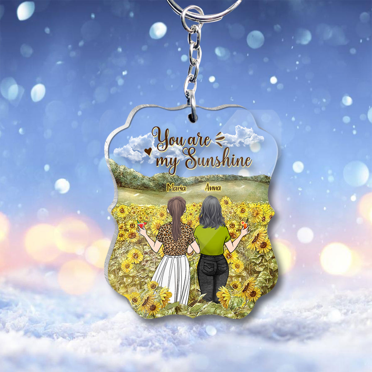 Für immer beste Freundin - Geschenk für die beste Freundin – Personalisierter Schlüsselanhänger