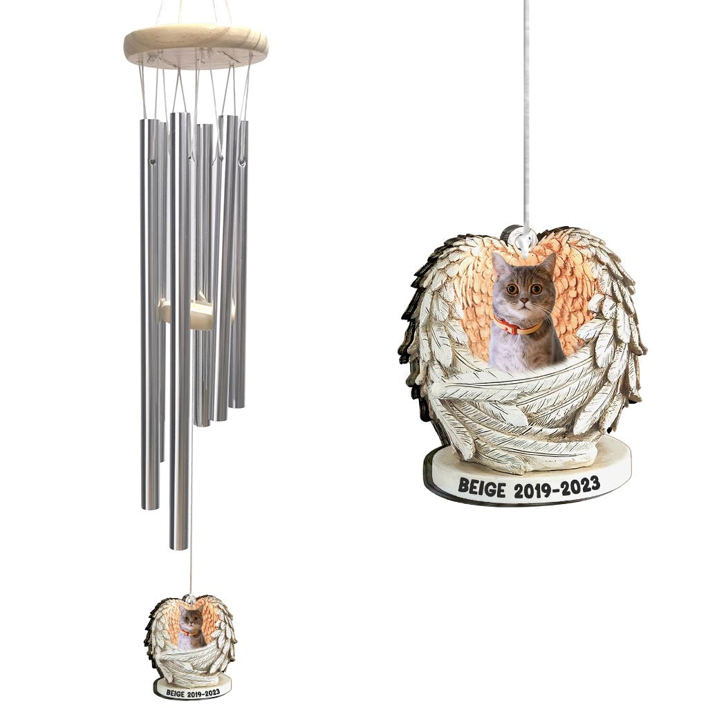 Mein Engel – Geschenk für Hundebesitzer und Katzenbesitzer – Personalisiertes Windspiel