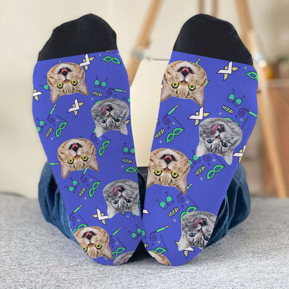 Individuelles Katzenmotiv - Personalisierte Socken