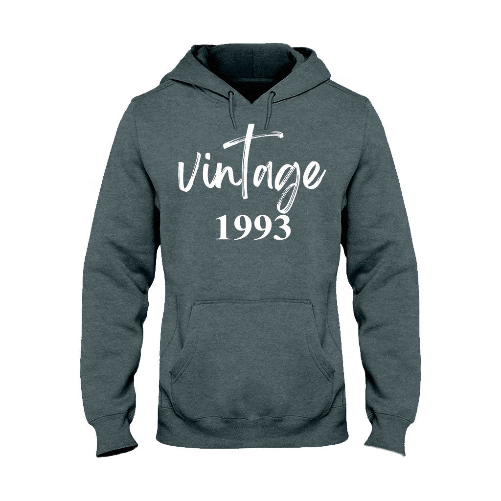 Vintage-Version – Personalisiertes Geburtstags-T-Shirt und Hoodie
