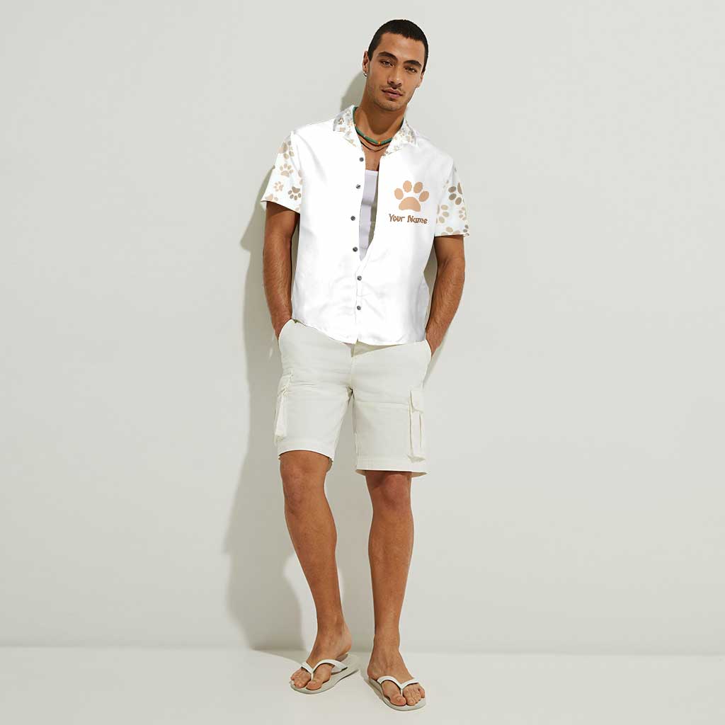 Schere, Stein, Papier – Personalisiertes Katzen-Hawaiihemd