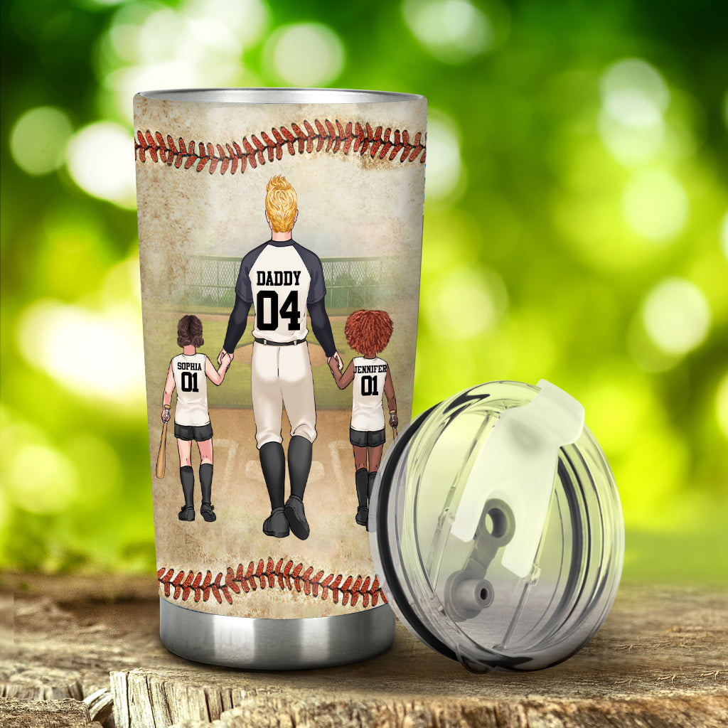 Hinter jedem Softballspieler – personalisierter Softball-Trinkbecher
