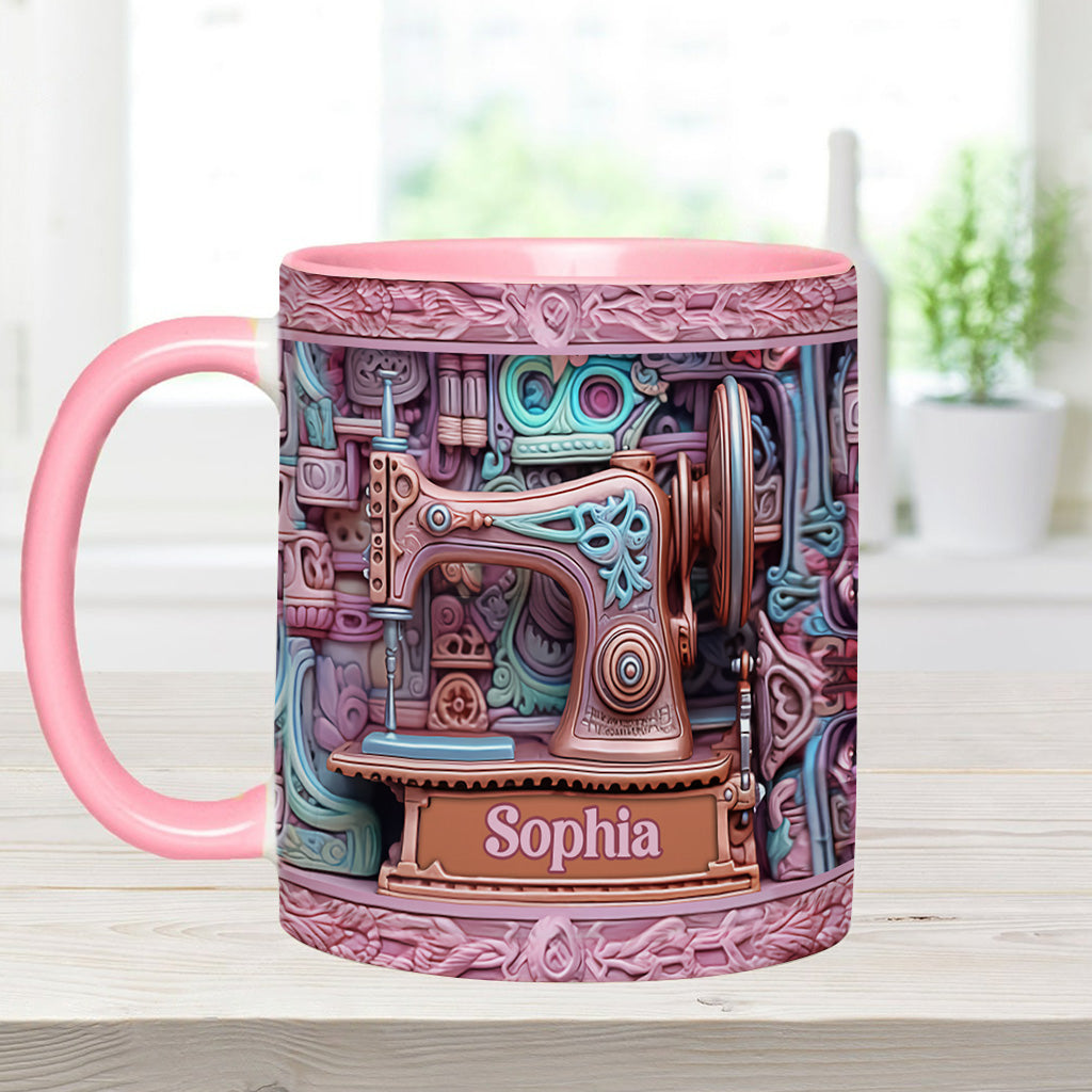 Love Sewing - Personalized Sewing Accent Mug
