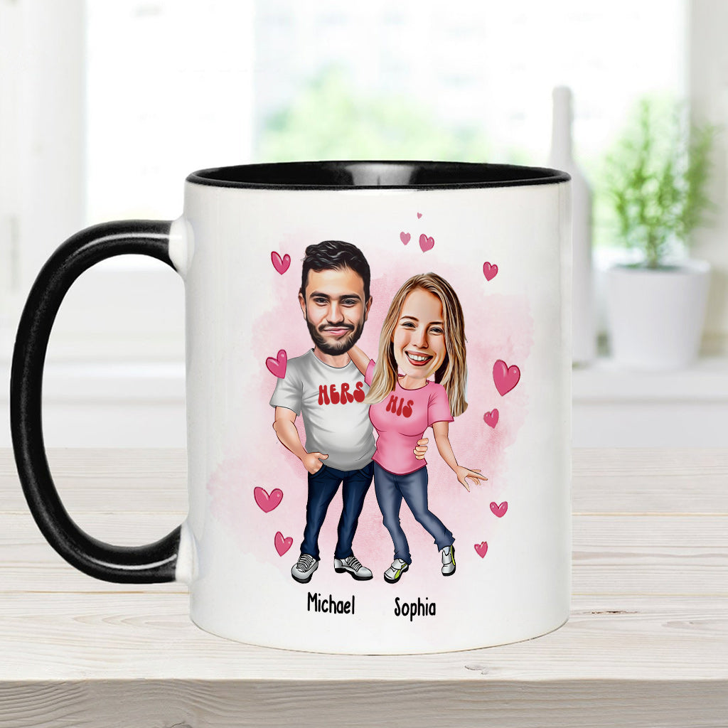 Du bist mit Abstand mein Favorit – personalisierte Tasse für Paare