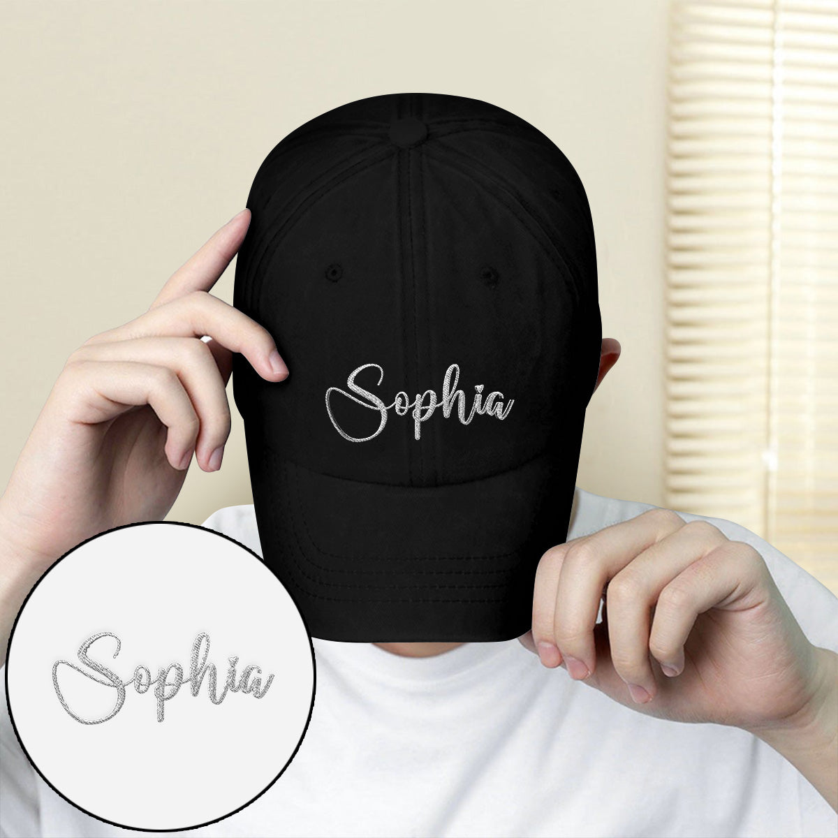 Custom Name - Personalized granddaughter Embroidered Classic Cap