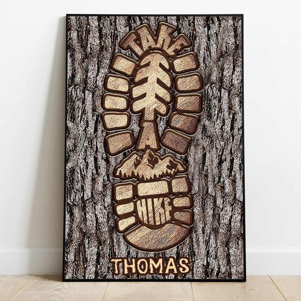 Take A Hike - Personalized Hiking Canvas And Poster
