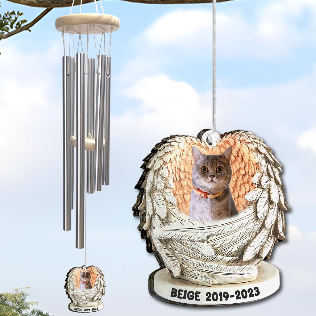 Mein Engel – Geschenk für Hundebesitzer und Katzenbesitzer – Personalisiertes Windspiel