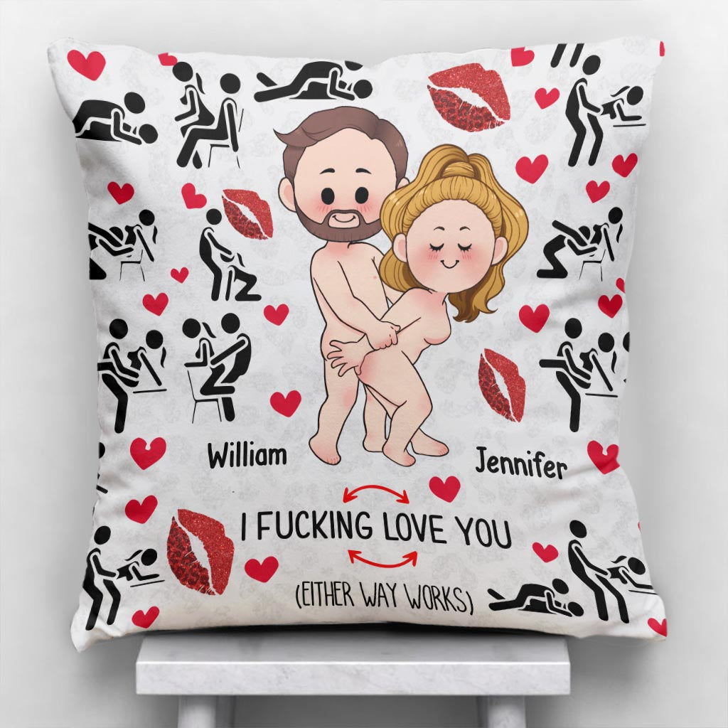 Ich liebe dich – Personalisiertes Pärchenkissen