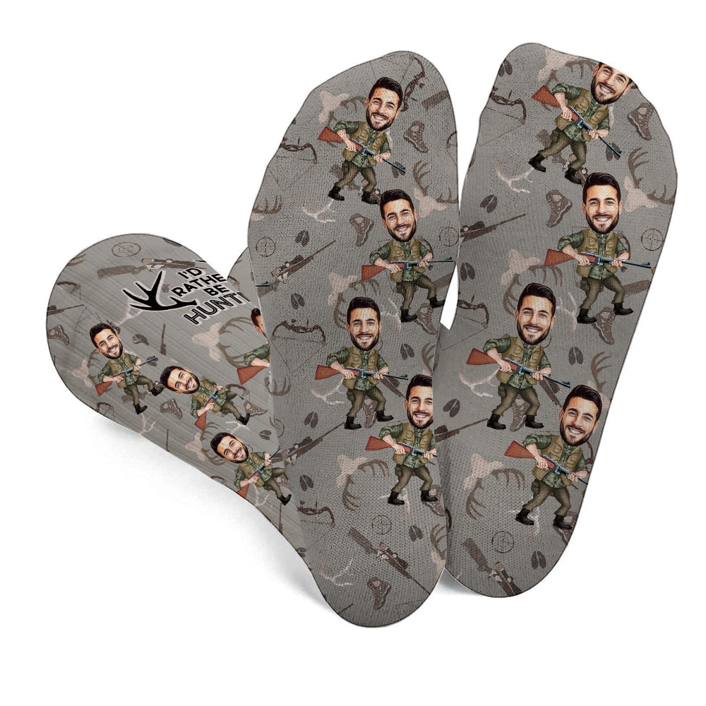 Lustige Jagd-Socken mit Foto – personalisierte Jagdsocken