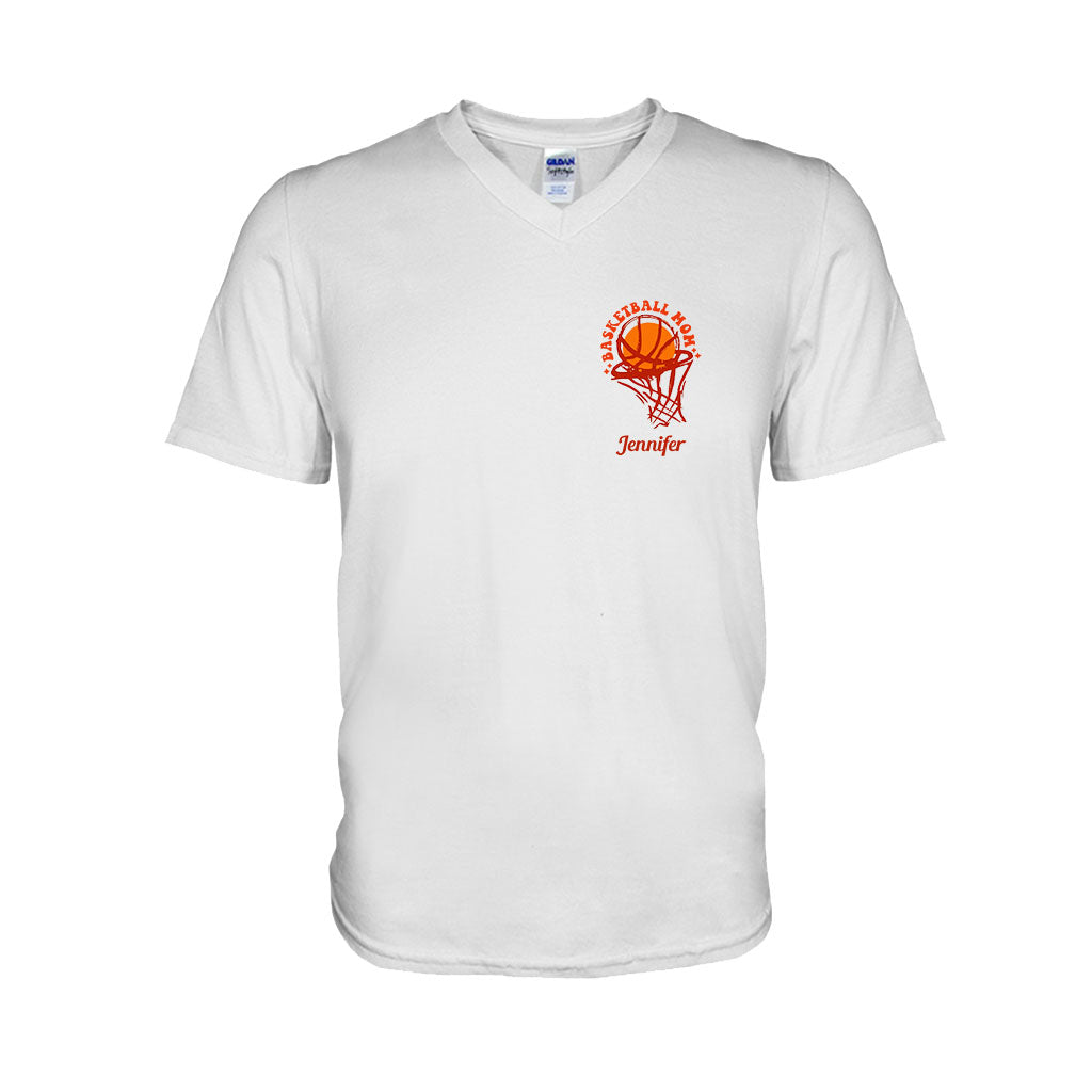 Basketball-Mama – Personalisiertes Basketball-T-Shirt und Hoodie