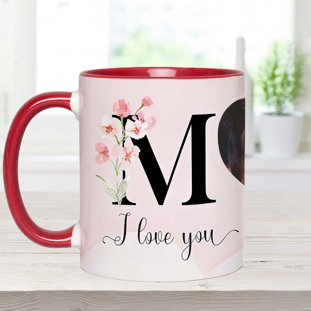 Ich liebe dich Mama - Personalisierte Tasse mit Muttermotiv