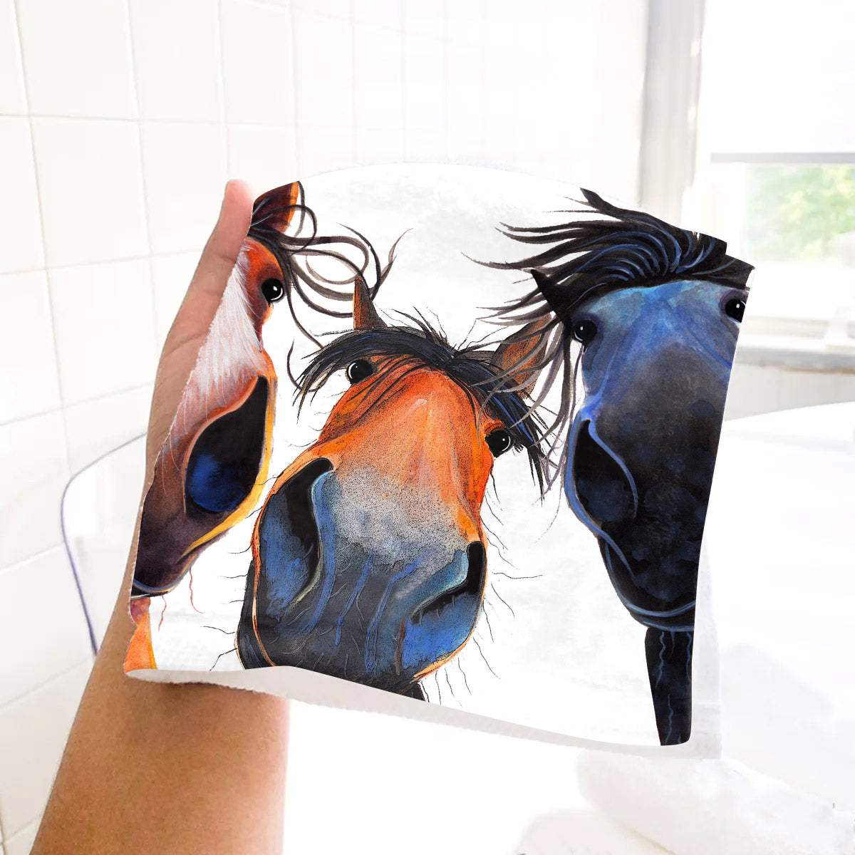 Schöner Hintern - Pferdehandtuch