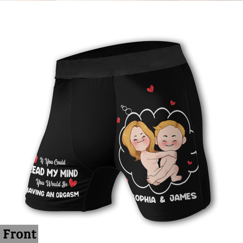 Wenn du meine Gedanken lesen könntest – Personalisierte Boxershorts für Männerpaare