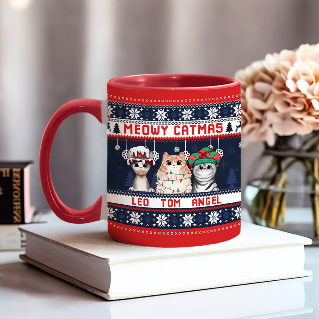Cat Mom - Personalized Cat Accent Mug