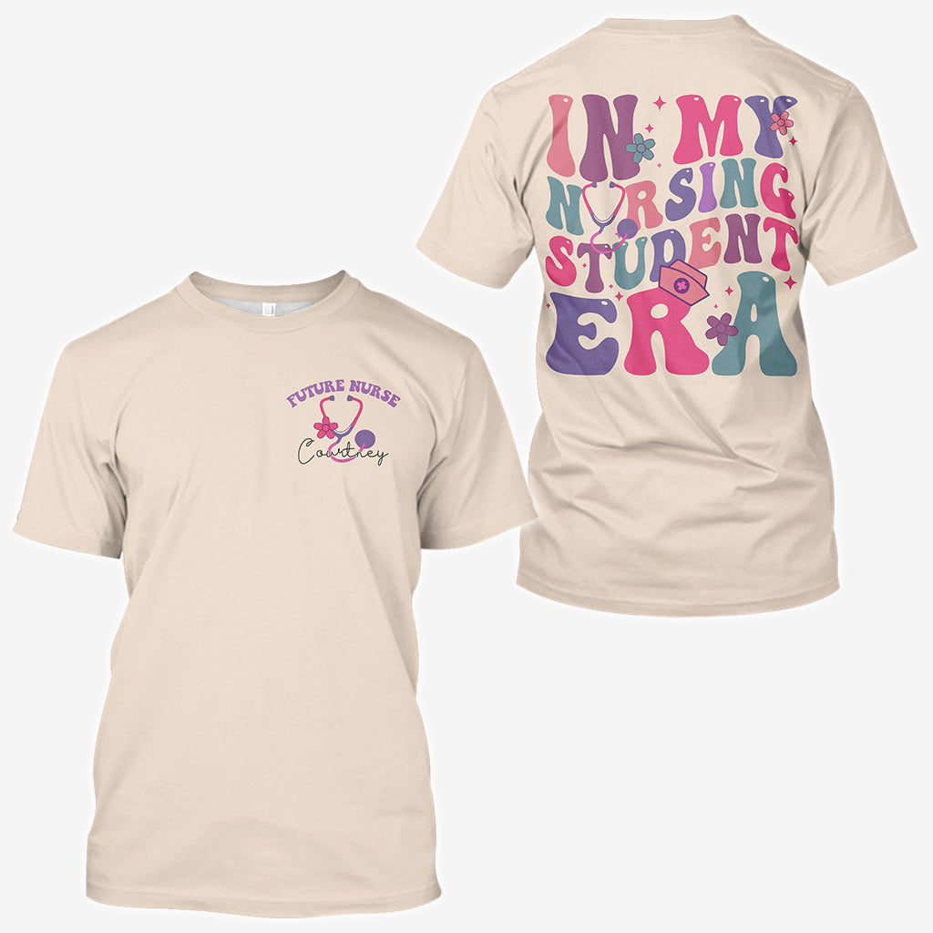 In meiner Zeit als Krankenpflegestudentin - Personalisiertes Krankenschwester-Allover-Shirt