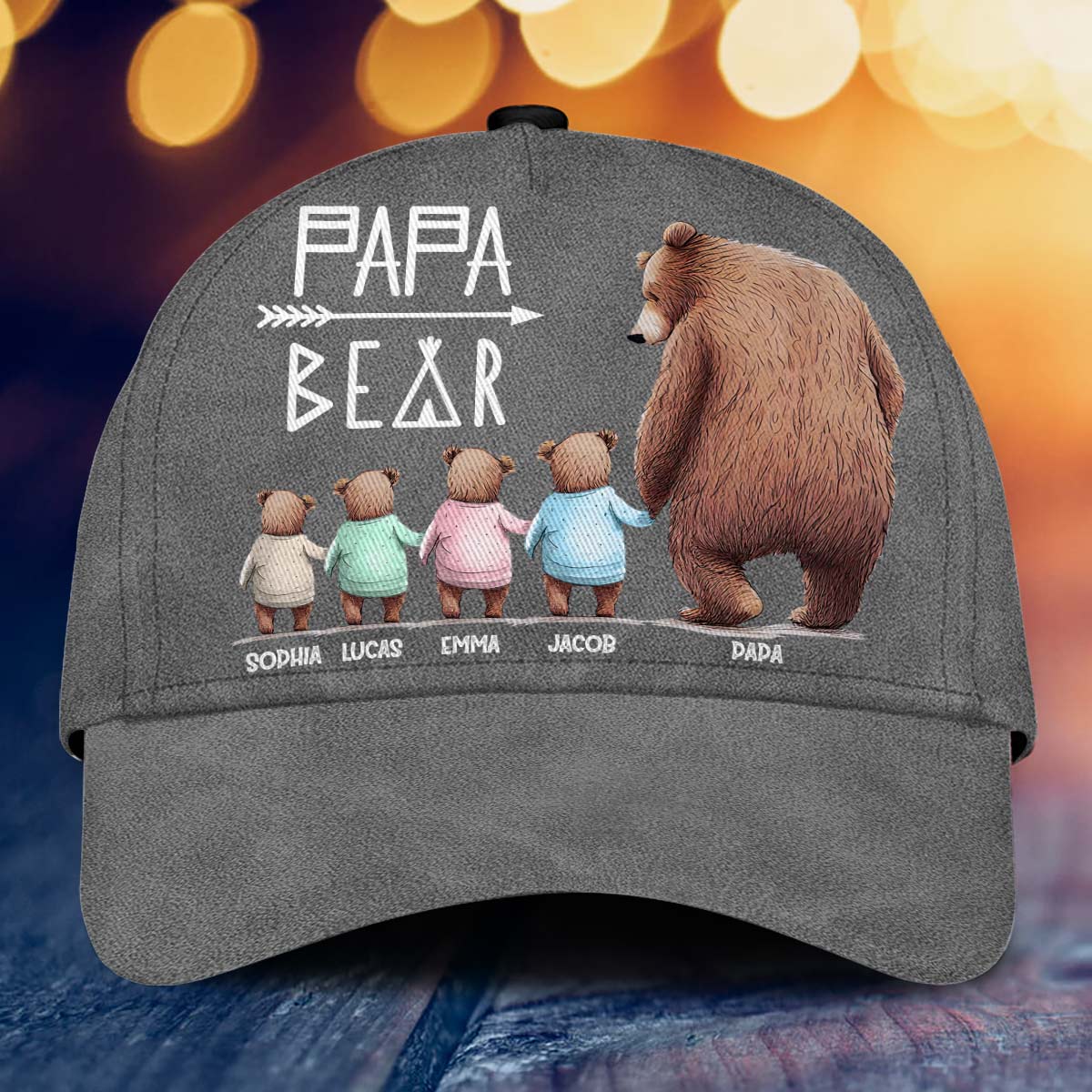 Papa Bear - Personalized Grandpa Classic Cap