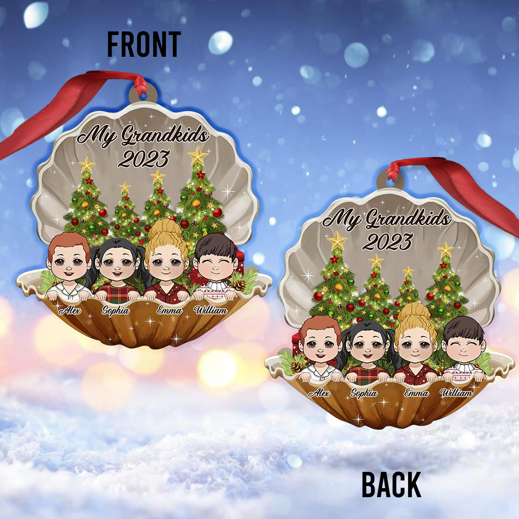 Meine Enkelkinder – Personalisierter Oma-Weihnachtsbaumschmuck