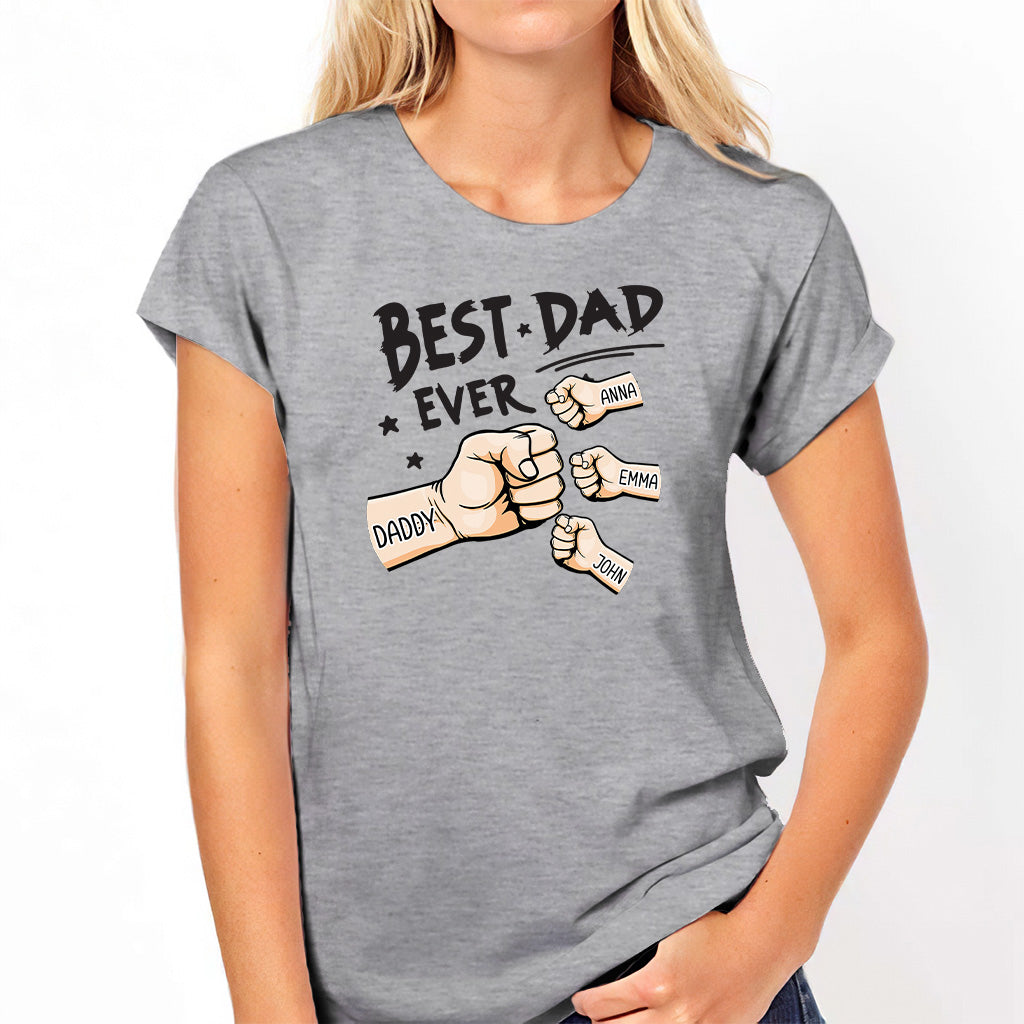 Der beste Papa aller Zeiten – Personalisiertes Vater-T-Shirt und Hoodie