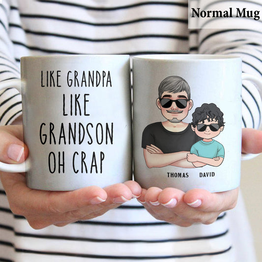 Like Father Like Son - Gift for dad, dad, son - Personalized Mug