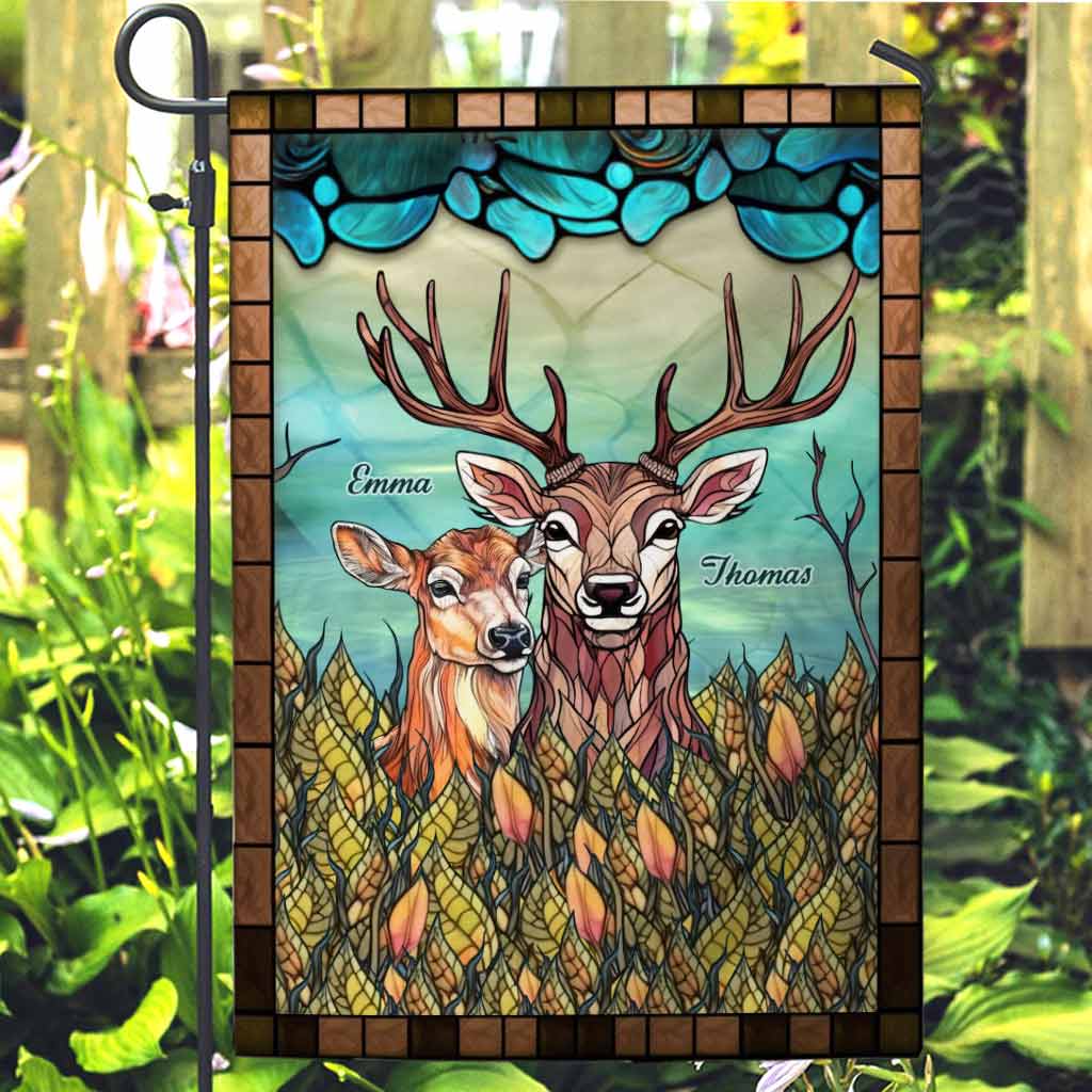 Du und ich, wir schaffen das – Personalisierte Jagd-Gartenflagge