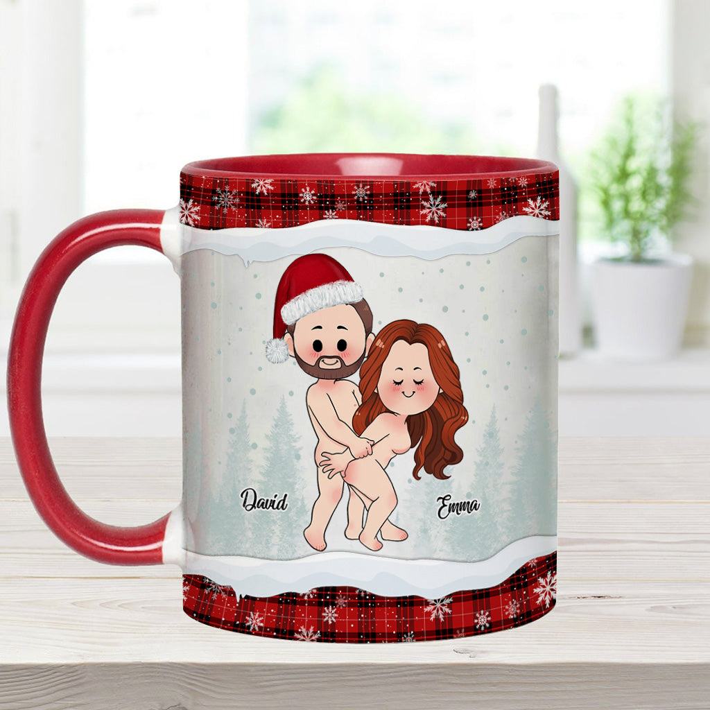 Ausgerechnet bei den seltsamsten Dingen – personalisierte Tasse für Paare