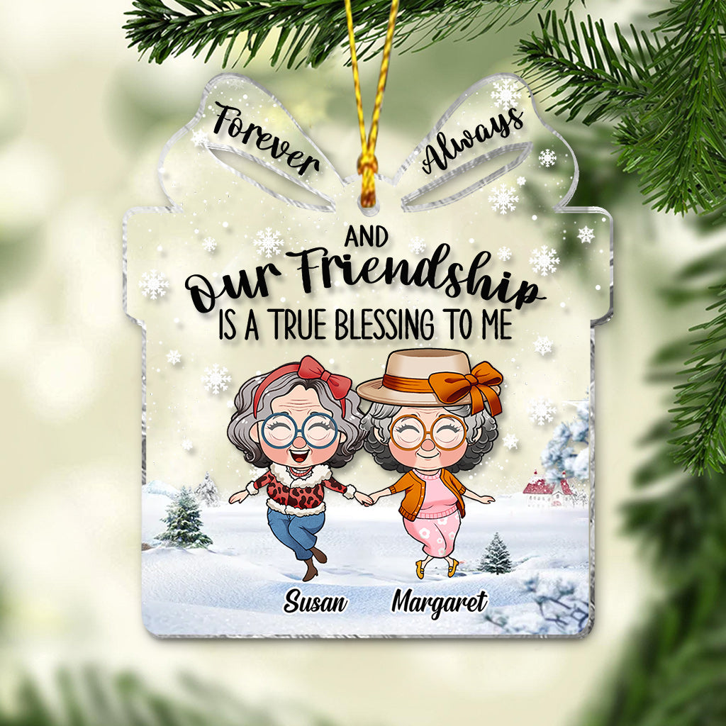 Für immer zusammen – Geschenk für Freunde – Personalisierter transparenter Schmuck