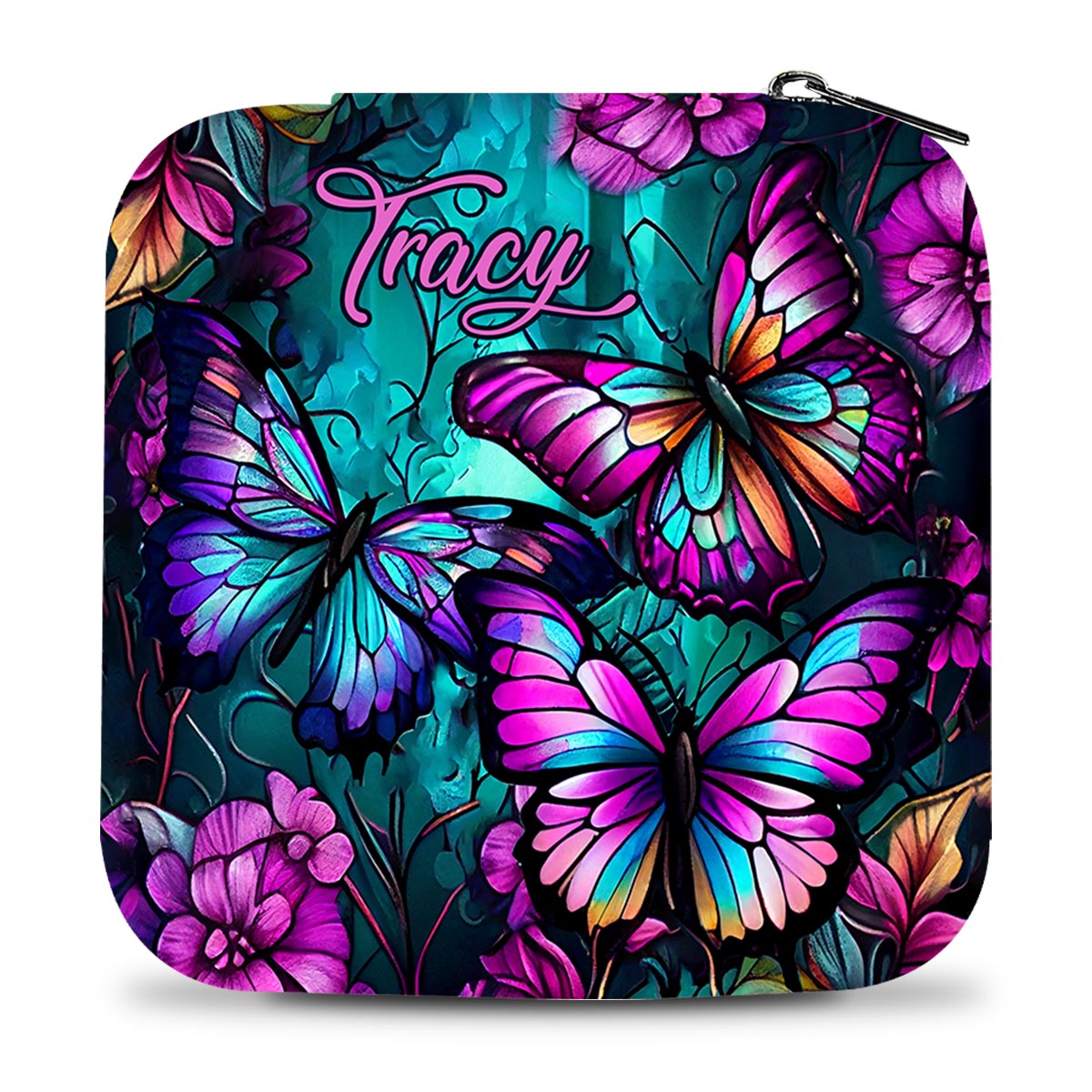 Wunderschöne Schmetterlinge – personalisierte Schmetterlings-Schmuckschatulle