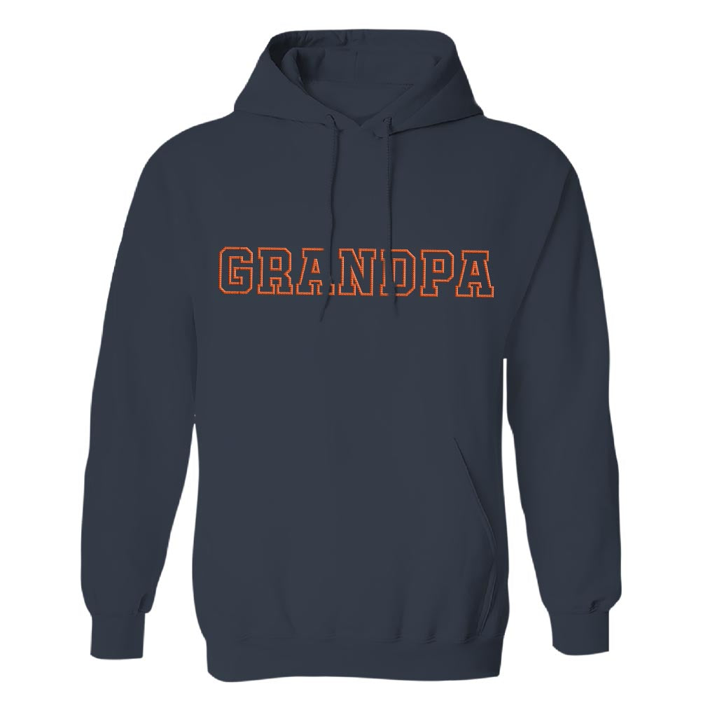 Custom Name - Personalized Grandpa Embroidered Hoodie
