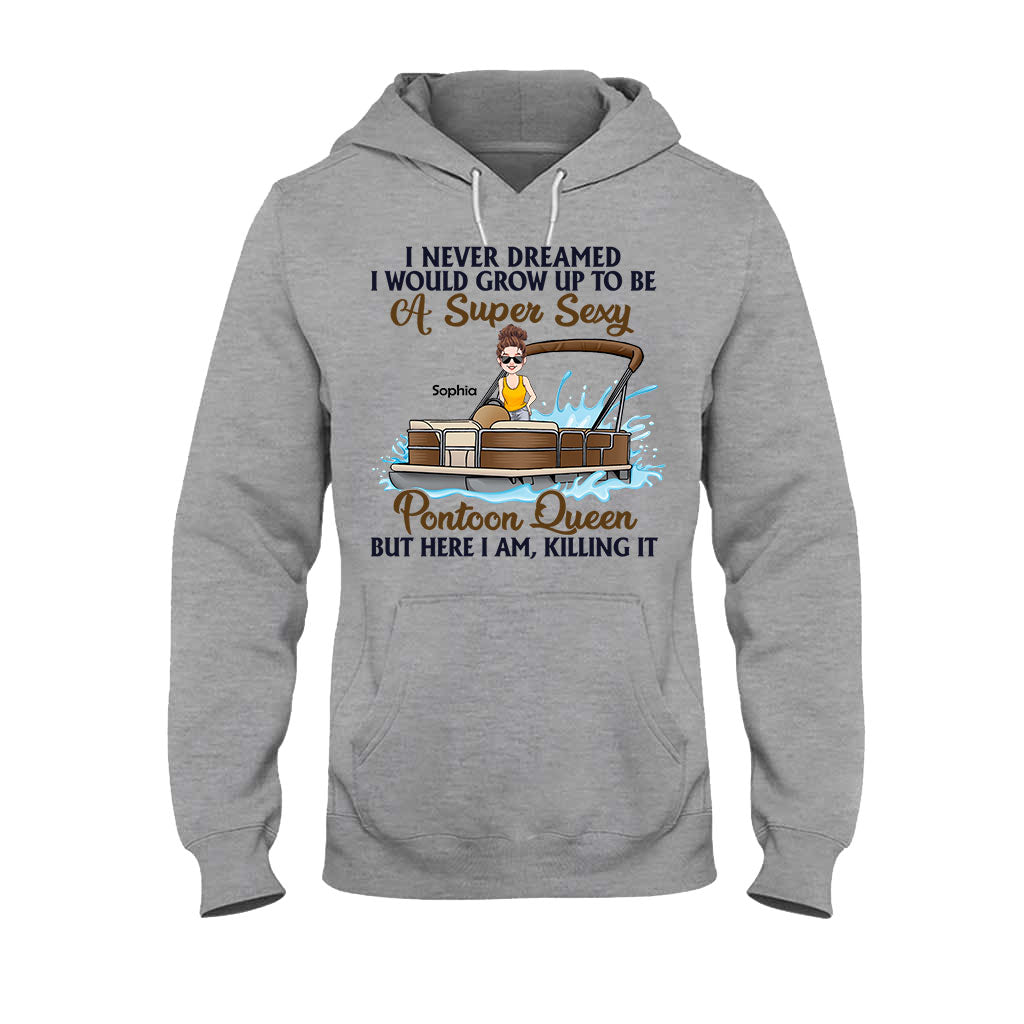 Pontoon Queen – Personalisiertes Pontoon-T-Shirt & Hoodie